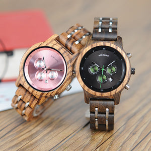 Wooden Luxury Chronograph for Women